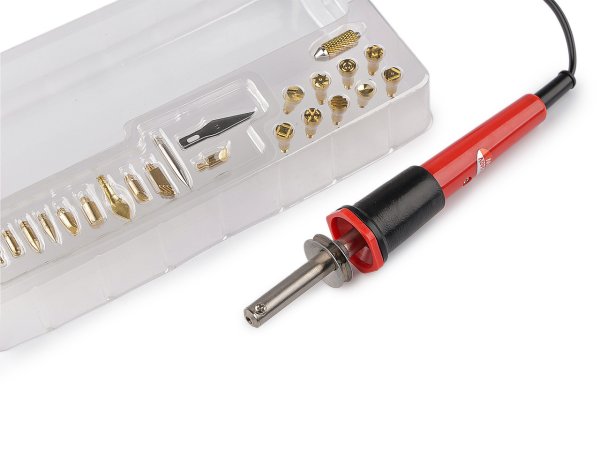 Sada na vypalování do dřeva, kůže - gravírovací pero, pyrograf, pájka