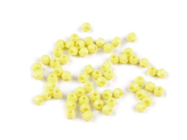 Skleněné korálky ploškované Ø4 mm