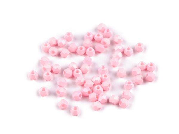 Skleněné korálky ploškované Ø4 mm