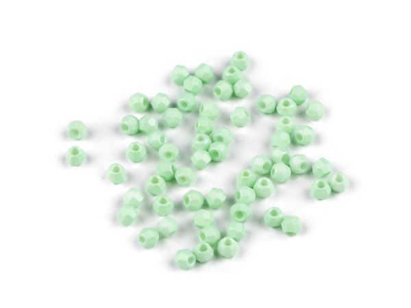 Skleněné korálky ploškované Ø4 mm