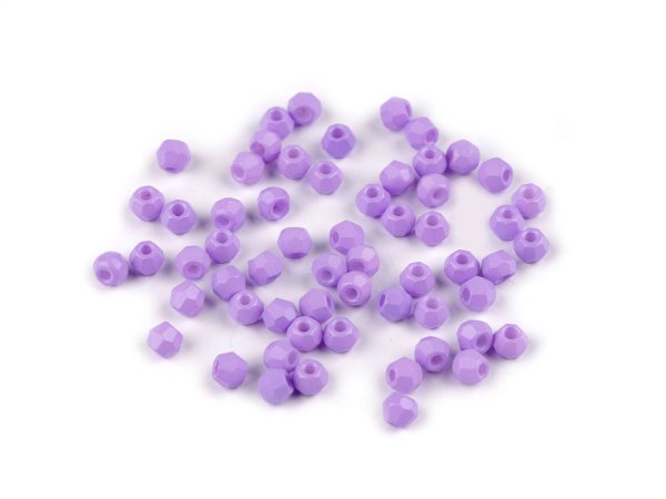 Skleněné korálky ploškované Ø4 mm