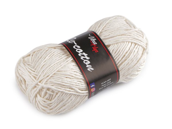Bavlněná pletací příze Re-Cotton 50 g