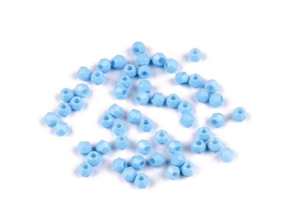 Skleněné korálky ploškované Ø4 mm