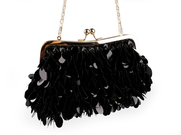 Kabelka - psaníčko s flitry a rokajlem