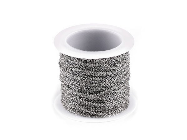 Řetízek z nerezové oceli 1,2 a 1,5 mm metráž