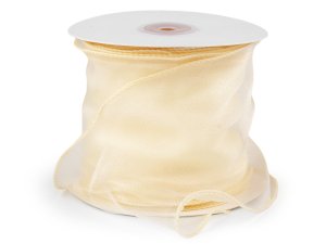 Organzová stuha s perleťovým leskem šíře 10 cm