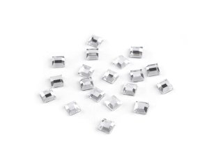 Nažehlovací kamínky hotfix čtvereček rovné broušení 4x4 mm