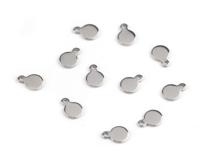Přívěsek / komponent k výrobě šperků z nerezové oceli se značkou S.steel