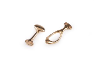 Kovové ozdobné zapínání 10x36 mm