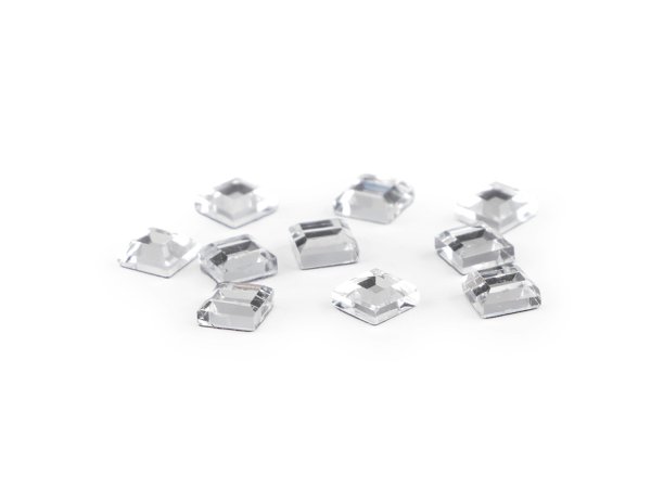 Nažehlovací kamínky hotfix čtvereček rovné broušení 4x4 mm