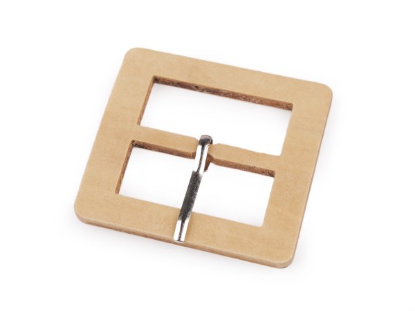 Dřevěná spona opasková k dozdobení, průvlek 40 mm