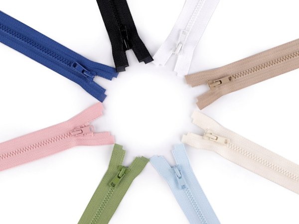 Kostěný zip YKK No 3 délka 30 cm