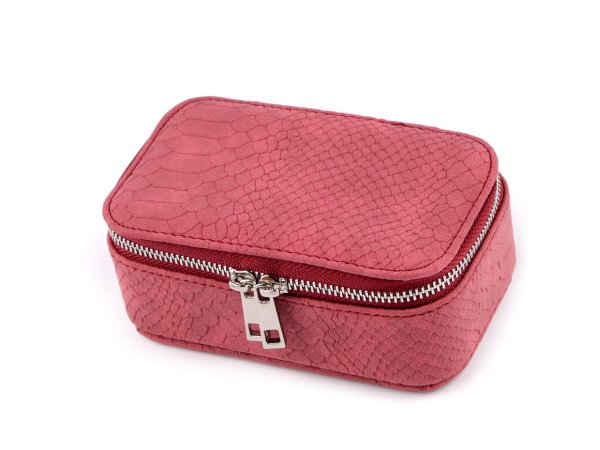 Malá šperkovnice na zip, cestovní 8x13x6 cm