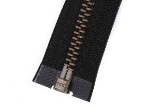 Staromosazný zip YKK No 5 délka 65 cm bundový