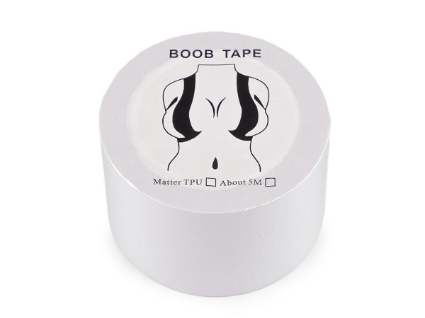 Boob tape páska na prsa samolepicí šíře 3,8 cm transparent