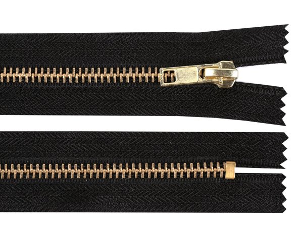 Kovový zip No 5 délka 10 cm (jeansový)