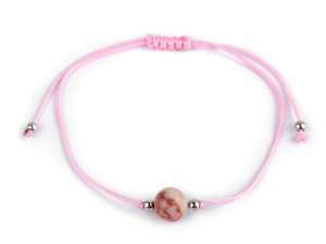 Náramek shamballa s imitací minerálu