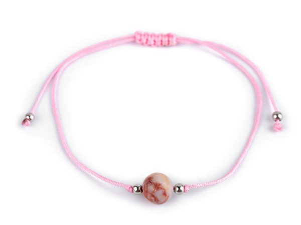 Náramek shamballa s imitací minerálu
