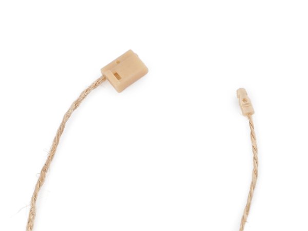 Šňůrka na visačku jutová s plochou pojistkou