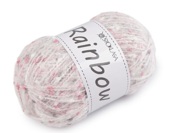 Pletací příze mohérová Rainbow 100 g