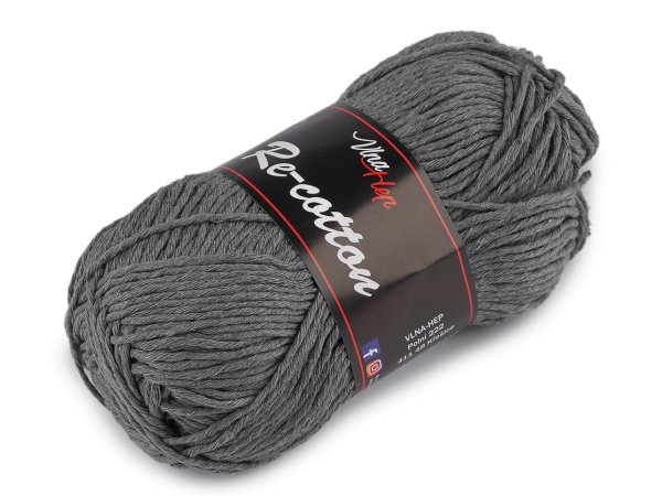 Bavlněná pletací příze Re-Cotton 50 g